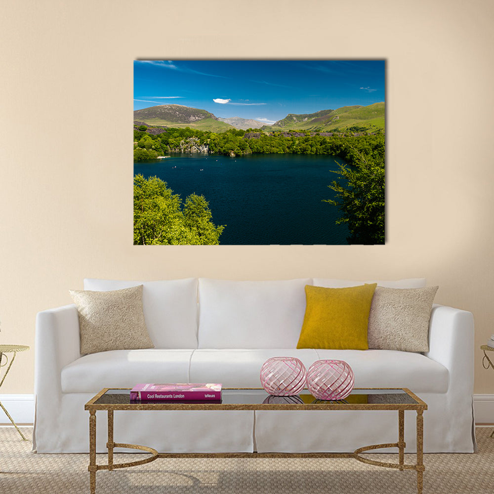 Looking Across The Dorothea Slate Of An Island Loaded With Water, United Kingdom, Multi Panel Canvas Wall Art