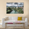 Nerteva River and Old City of Mostar, with Ottoman Mosque Multi panel canvas wall art