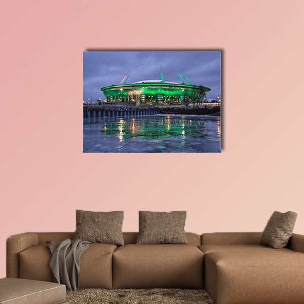 Zenit Saint Petersburg on Krestovsky Island multi panel canvas wall art
