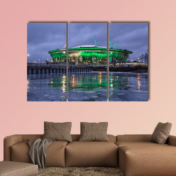 Zenit Saint Petersburg on Krestovsky Island multi panel canvas wall art