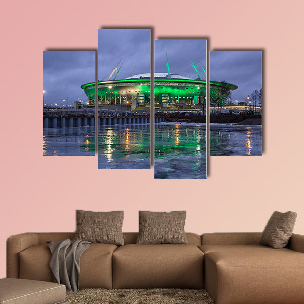 Zenit Saint Petersburg on Krestovsky Island multi panel canvas wall art