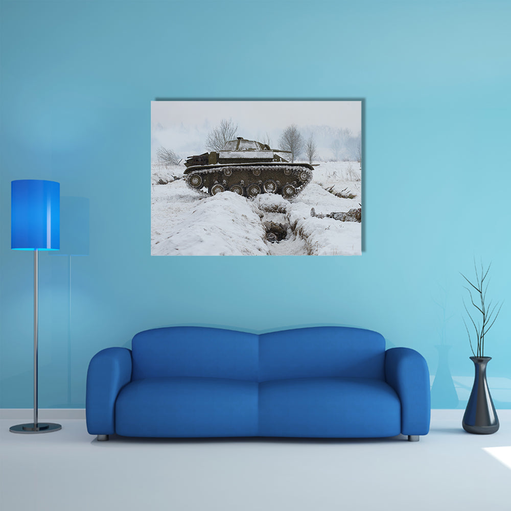 Military Tank Of Russia Multi Panel Canvas Wall Art