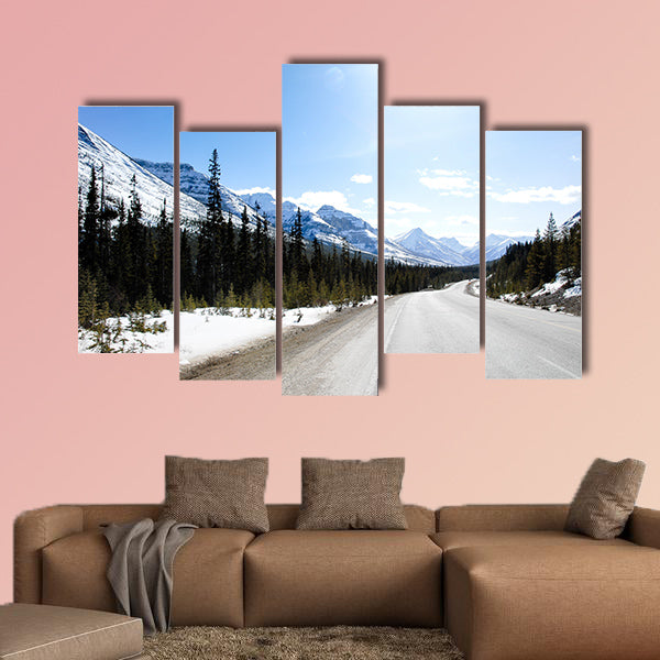 Highway 93-Kootenay Highway, Canadian Rockies Multi panel canvas wall art