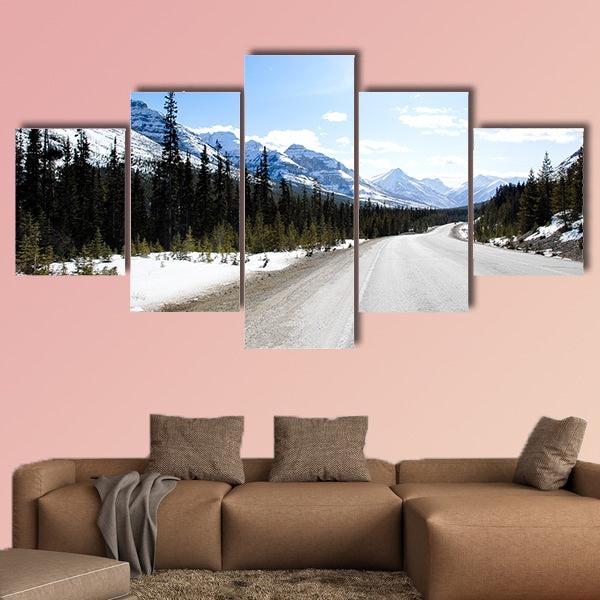 Highway 93-Kootenay Highway, Canadian Rockies Multi panel canvas wall art