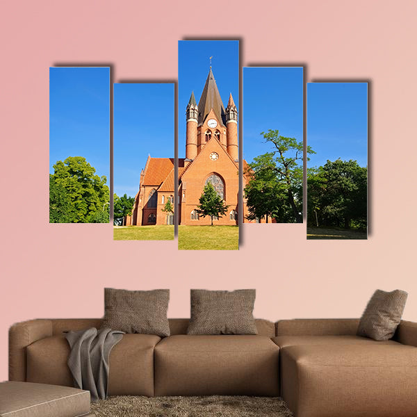 Halle, the Paulus-Church protestant church in brick gothic wall art