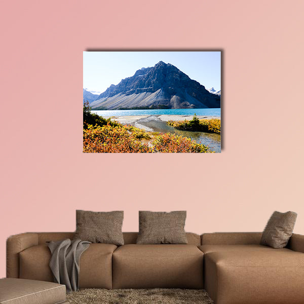 Bow Lake in Autumn, Canadian Rockies Multi panel canvas wall art