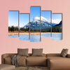 Cascade Mountain and Vermilion Lake in Winter, Canadian wall art