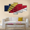 The national flag of seychelles islands Multi panel canvas wall art