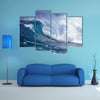 The Ocean wave with full pressure, Multi Panel Canvas Wall Art