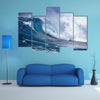 The Ocean wave with full pressure, Multi Panel Canvas Wall Art