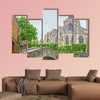 The tiny Bonifacius Bridge over Den Dijver canal multi panel canvas wall art