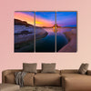 Lone Rock Beach at Sunset Calm Lake Powell Utah United States multi panel canvas wall art