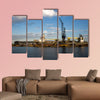 View of the port of Amsterdam, the biggest cocoa harbor canvas wall art