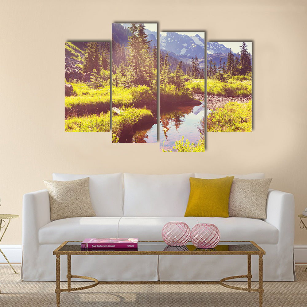Mt. Baker recreation area, Washington, USA Multi Panel Canvas Wall Art