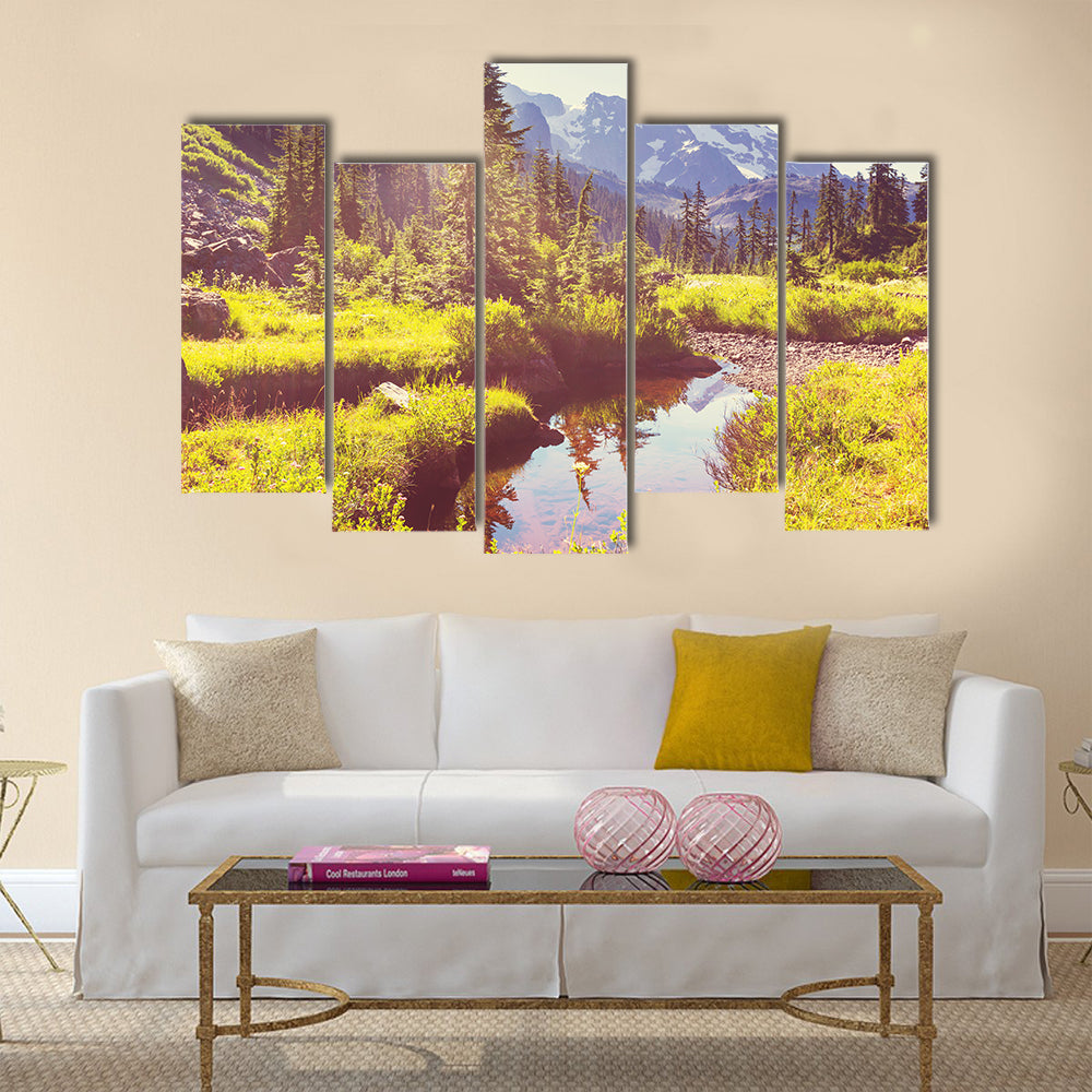 Mt. Baker recreation area, Washington, USA Multi Panel Canvas Wall Art