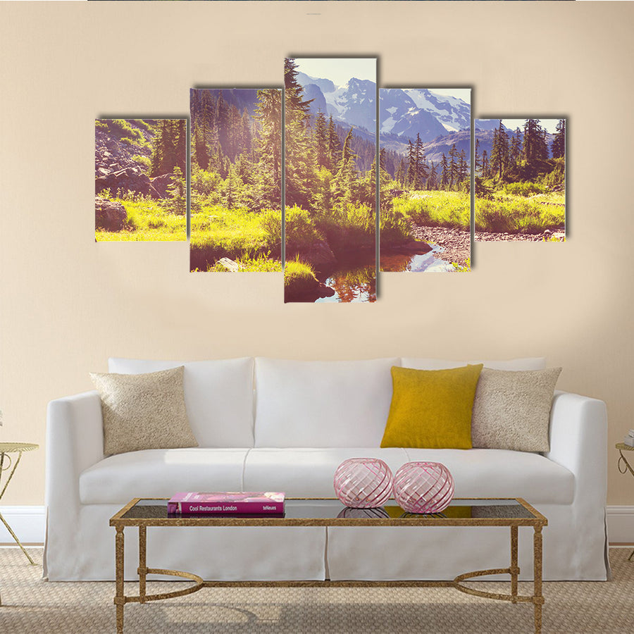 Mt. Baker recreation area, Washington, USA Multi Panel Canvas Wall Art