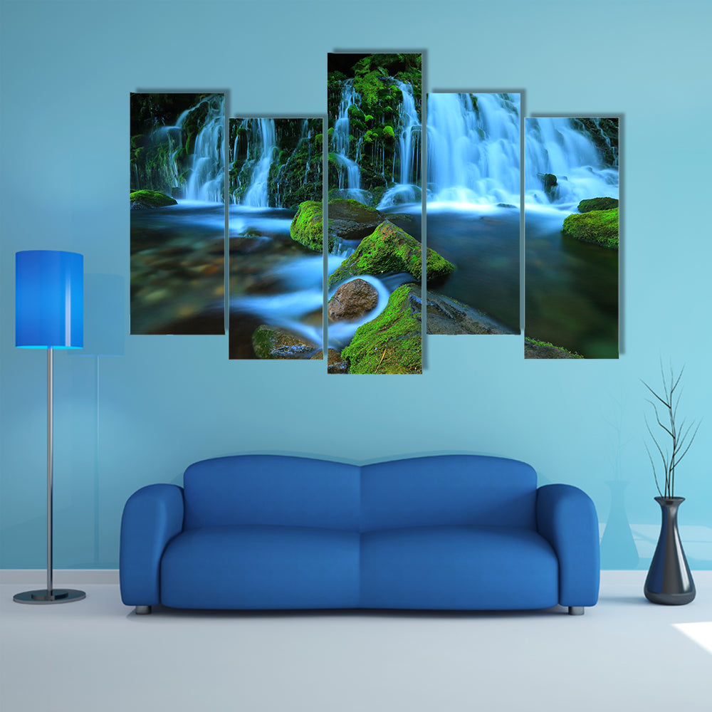 Akita Prefecture Xia Yuan falls subsoil water multi panel canvas wall art