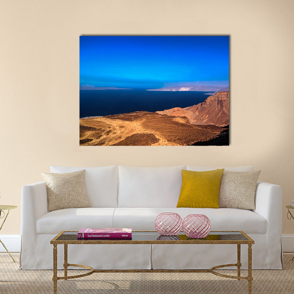 Gulf Of Tadjoura And Ghoubet Lake In Djibouti Multi Panel Canvas Wall Art