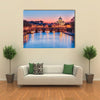 The Vatican city state at night in Rome Italy Multi panel canvas wall art