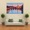 The Vatican city state at night in Rome Italy Multi panel canvas wall art