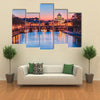 The Vatican city state at night in Rome Italy Multi panel canvas wall art