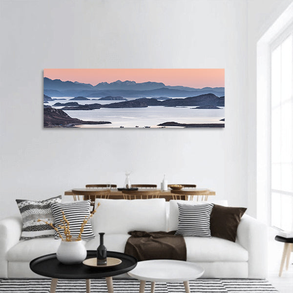 View over Summer Isles panoramic canvas wall art