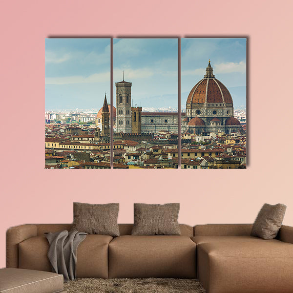 Florence Duomo and tower bell multi panel canvas wall art