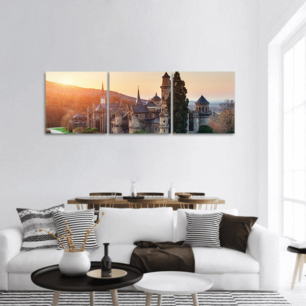 Ancient castle Fantastic beauty of the world Germany panoramic canvas wall art