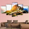 The works in the style of watercolor painting, beautiful sunny day multi panel canvas wall art