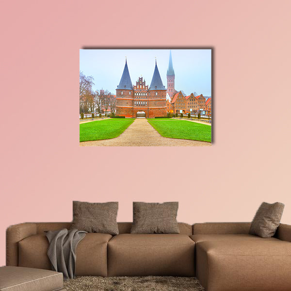 The Holstein Gate in Lubeck. Schleswig-Holstein, Germany wall art