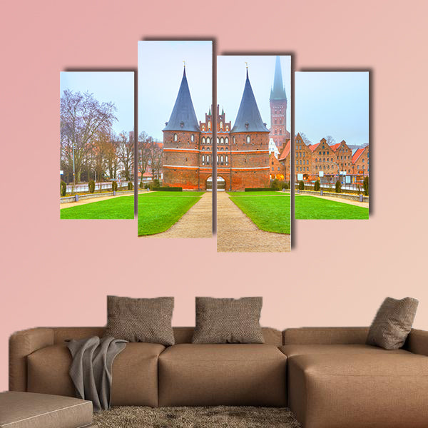 The Holstein Gate in Lubeck. Schleswig-Holstein, Germany wall art