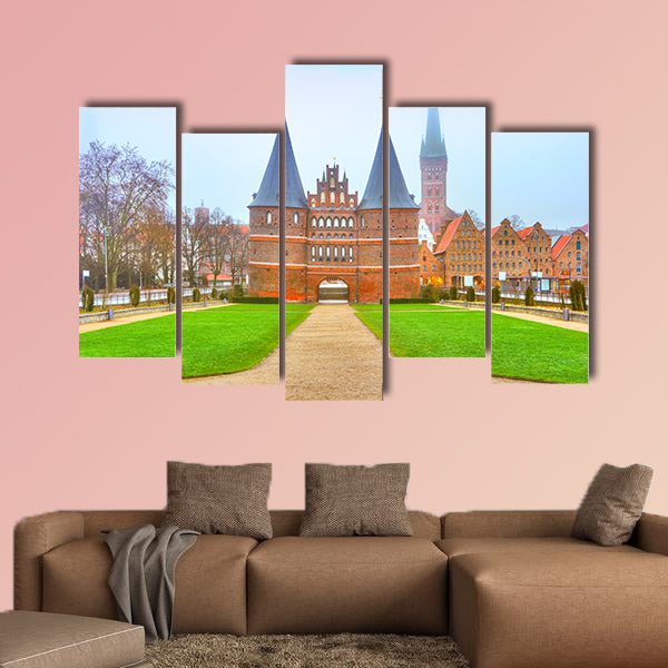 The Holstein Gate in Lubeck. Schleswig-Holstein, Germany wall art