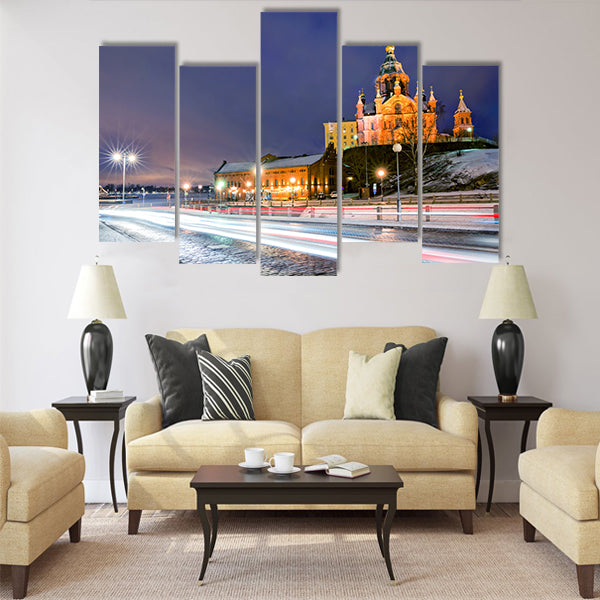 Uspenski Orthodox Cathedral in Finland Multi panel canvas wall art
