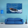 Lane of tourists travelling in the boat in Algeria Multi panel canvas wall art