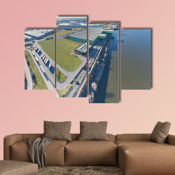 Thyssenkrupp is shipping their products, Krefeld, Germany wall art