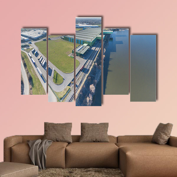 Thyssenkrupp is shipping their products, Krefeld, Germany wall art