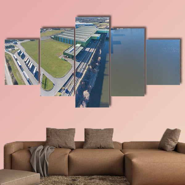 Thyssenkrupp is shipping their products, Krefeld, Germany wall art