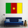 Flat Cameroonian flag Multi panel canvas wall art