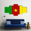 Flat Cameroonian flag Multi panel canvas wall art