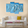 Vector Flag of Micronesia Multi panel canvas wall art