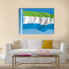 Flag of Sierra Leone - vector illustration Multi panel canvas wall art