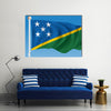 Flag of Solomon Islands - vector illustration Multi panel canvas wall art