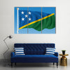 Flag of Solomon Islands - vector illustration Multi panel canvas wall art