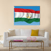 Flag of Tajikistan Multi Panel Canvas Wall Art