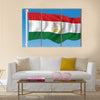 Flag of Tajikistan Multi Panel Canvas Wall Art