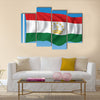 Flag of Tajikistan Multi Panel Canvas Wall Art