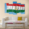 Flag of Tajikistan Multi Panel Canvas Wall Art