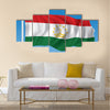 Flag of Tajikistan Multi Panel Canvas Wall Art