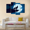 Howling Wolf Multi Panel Canvas Wall Art