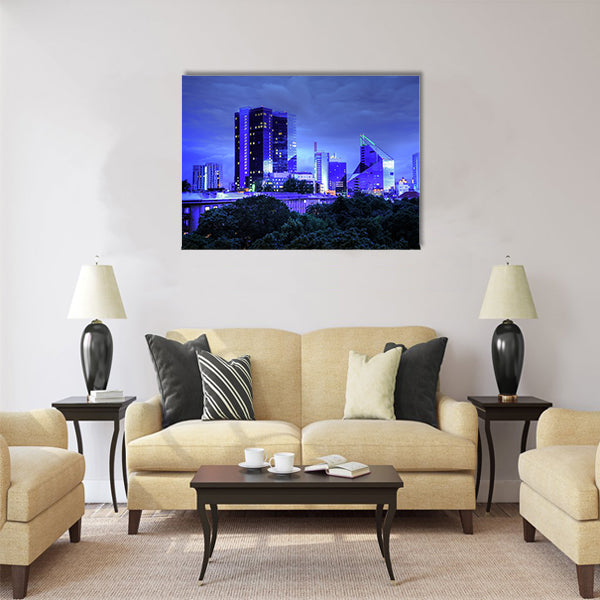 Panoramic view of Tallinn city Multi panel canvas wall art